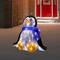 11.5" Lighted Commercial Grade Acrylic Sitting Baby Penguin Christmas Display Decoration